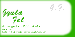 gyula fel business card